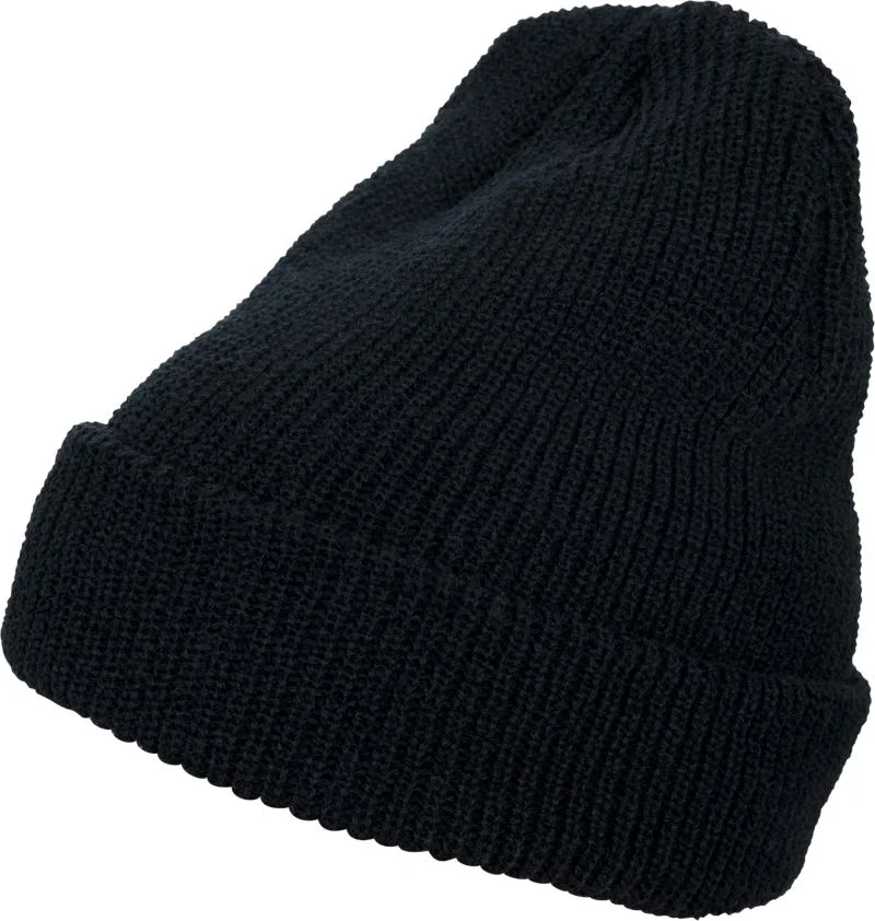 Flexfit 1545K – Lange Strickmütze – Black