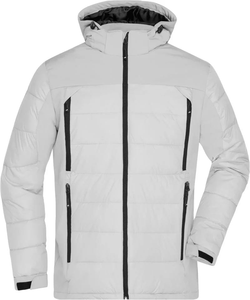 James & Nicholson JN 1050 – Herren Outdoor Hybrid Jacke – White