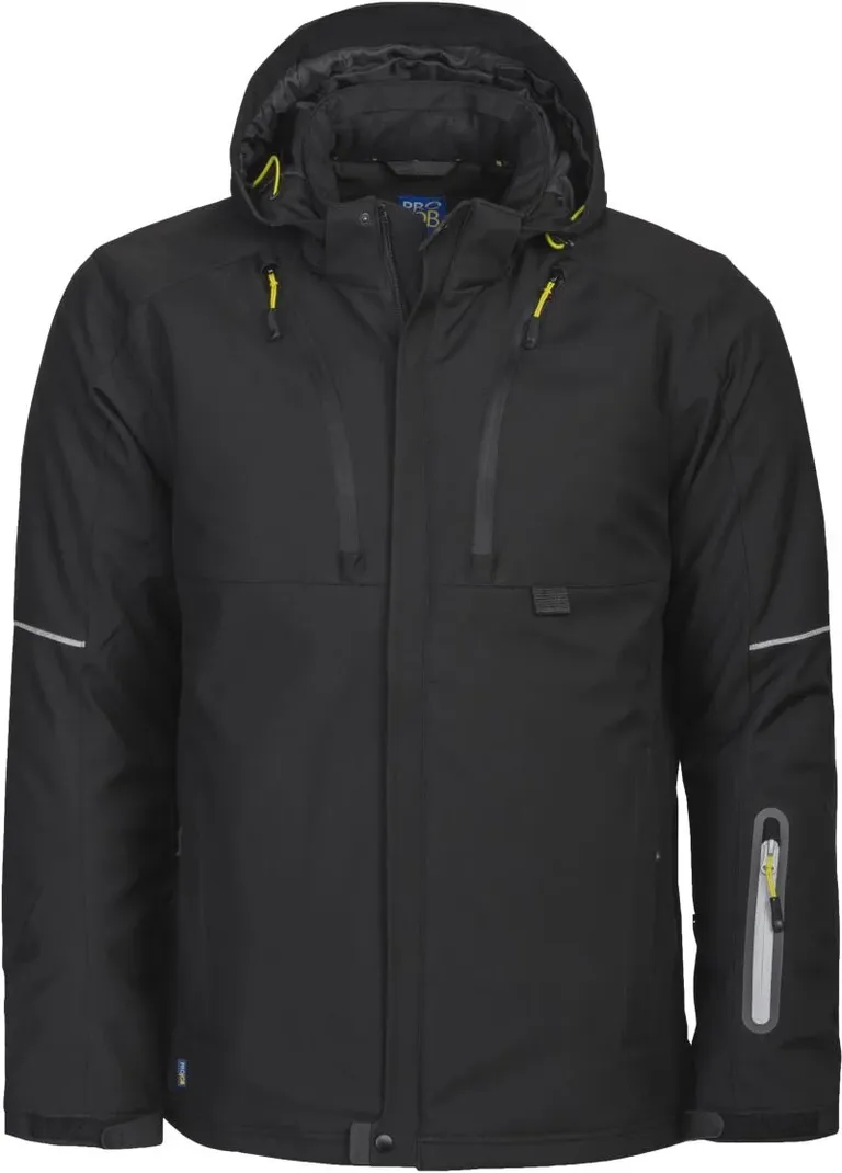 Projob 3407 Padded Jacket – Gefütterte Workwear Softshell Jacke – Black