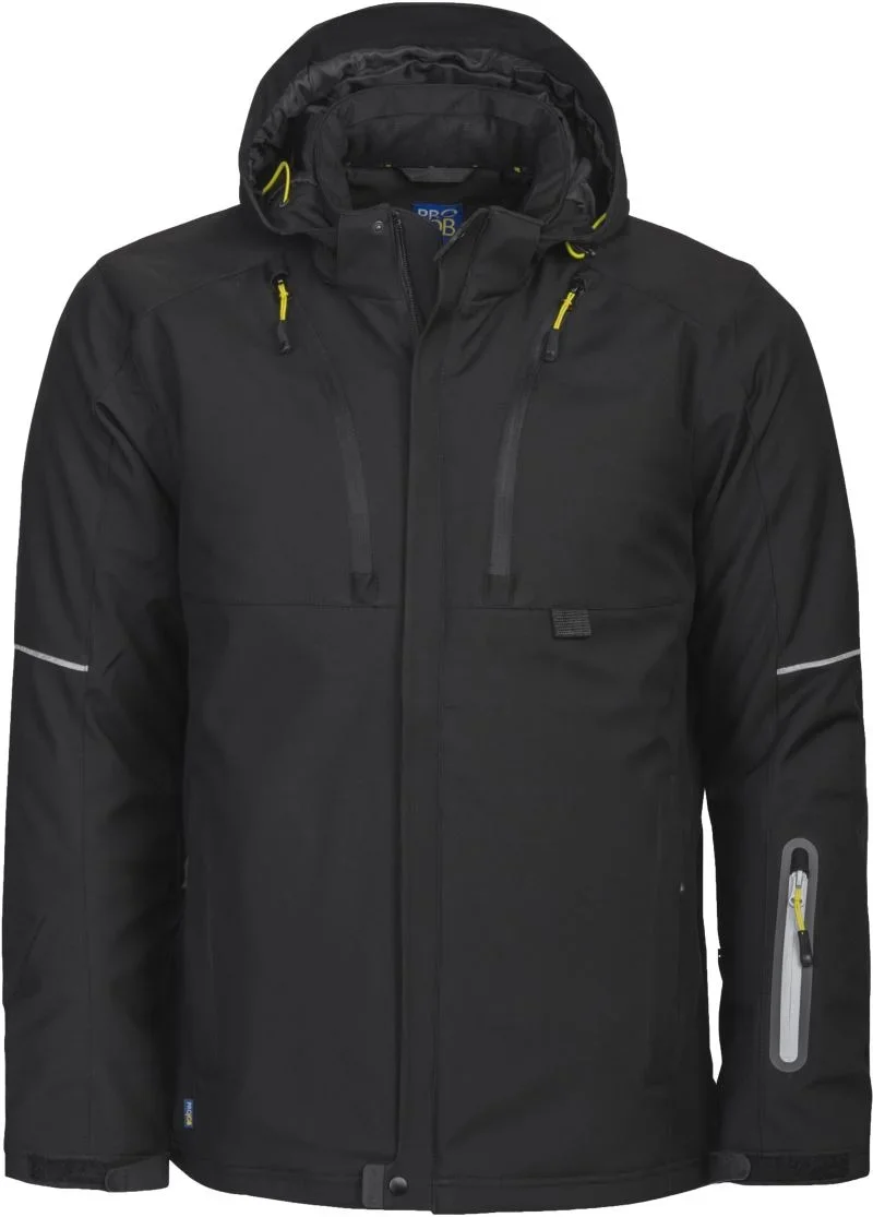 Projob 3407 Padded Jacket – Gefütterte Workwear Softshell Jacke – Black