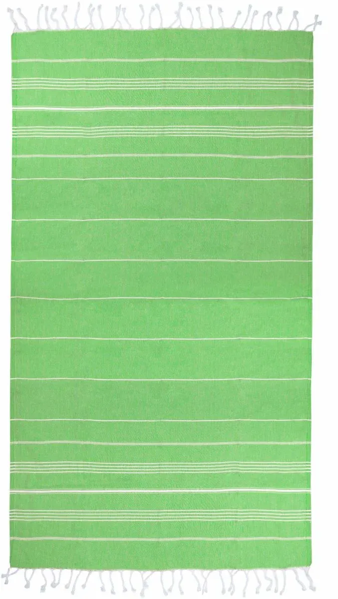 The One Towelling Hamam Sultan – Hamamtuch "Sultan" – Lime/White