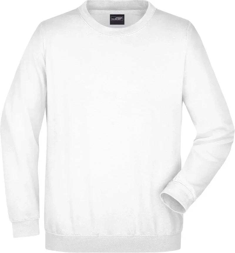 James & Nicholson JN 40 – Schwerer Sweater – White