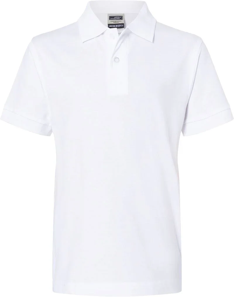 James & Nicholson JN 70K – Kinder Piqué Polo – White