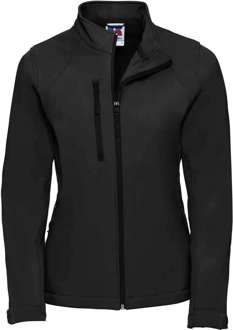 Russell Athletic 140F – Damen 3-Lagen Softshell Jacke – Black