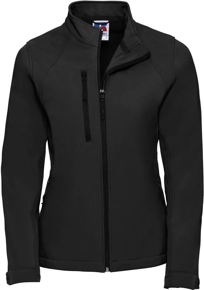 Russell Athletic 140F – Damen 3-Lagen Softshell Jacke – Black