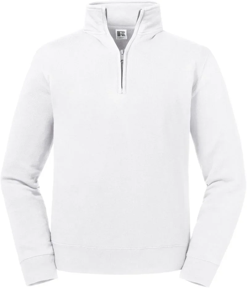 Russell Athletic 270M – Sweater mit 1/4 Zip "Authentic" – White
