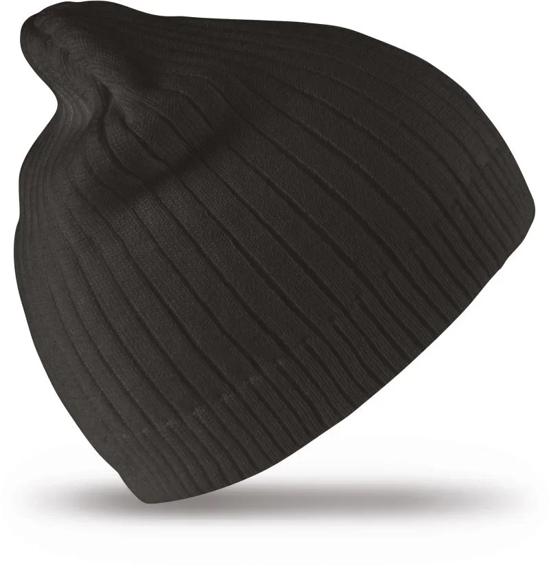 Result Headwear RC 074X – Rippstrick Beanie – Black