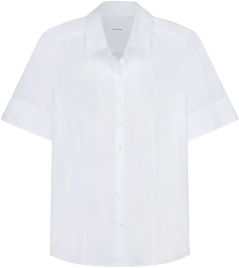 Seidensticker Blouse SSL – Bluse kurzarm – White