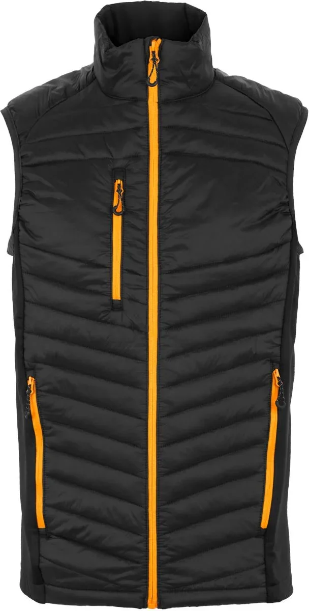 Regatta Professional TRA 894 – Hybrid Bodywarmer "Navigate" – Black/Orange Pop
