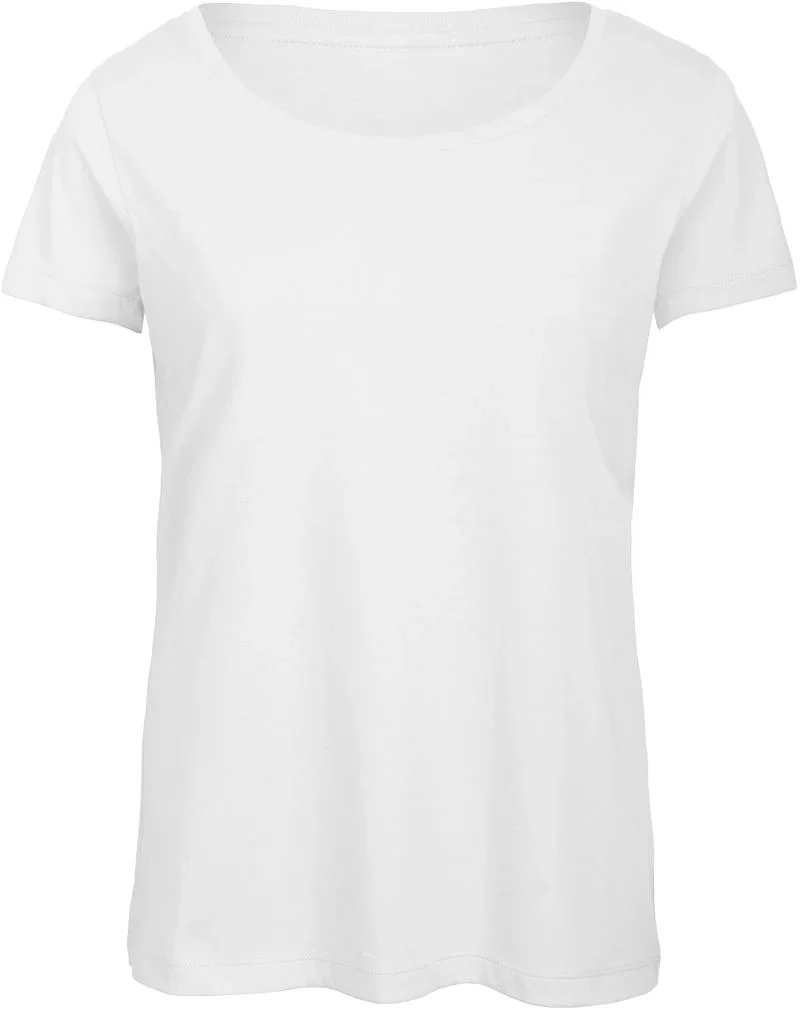 B&C Collection Triblend – Damen T-Shirt – White