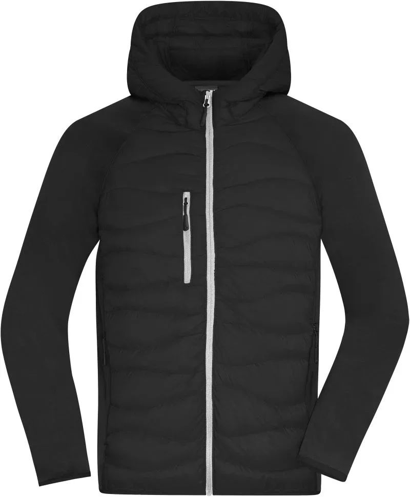 James & Nicholson JN 1330 – Herren Hybrid Jacke – Black/Black