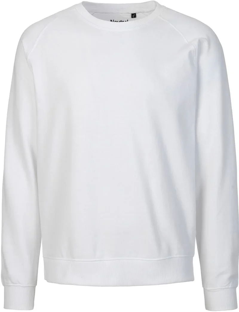 Neutral O 63001 – Unisex Bio Raglan Sweater – White