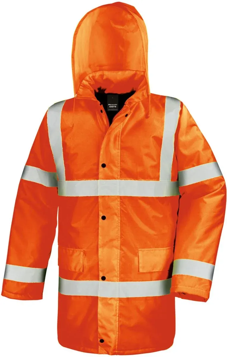 Result R 218X – EN ISO 20471:2013 Sicherheits Parka – Fluorescent Orange