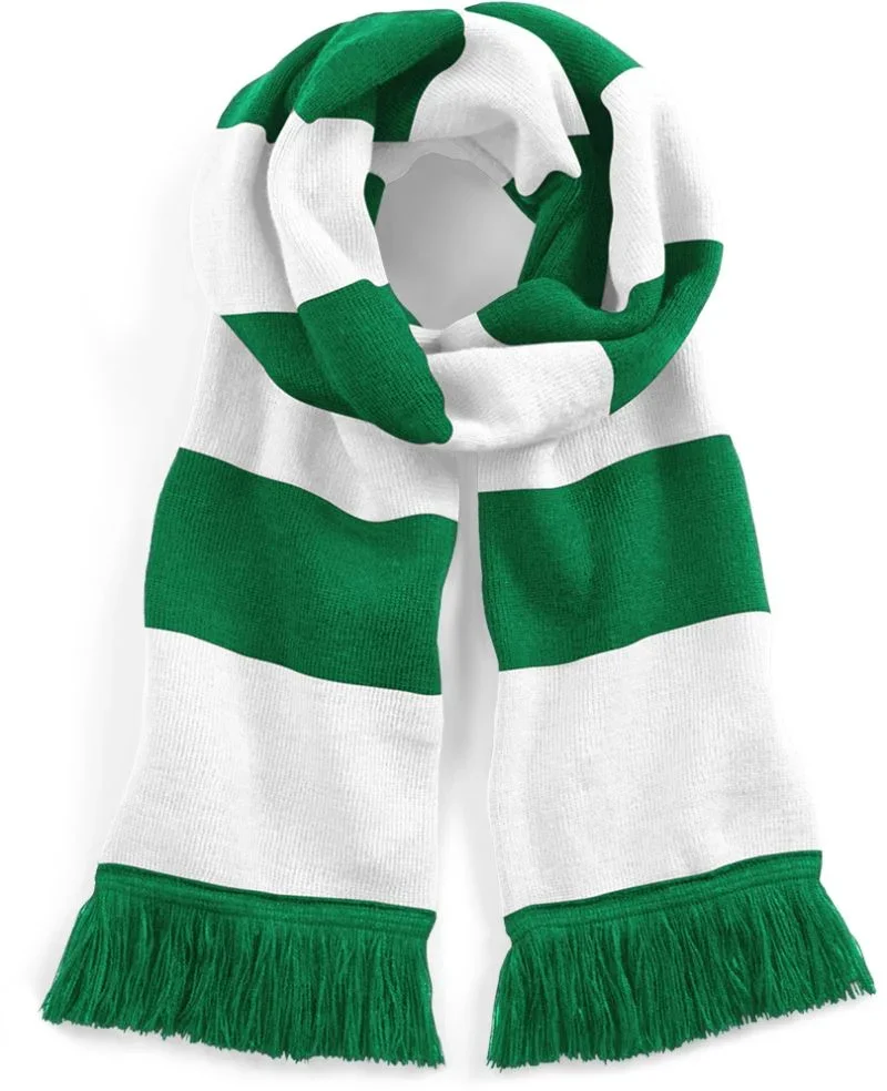 Beechfield B 479 – Schal "Stadium" – Kelly Green/White
