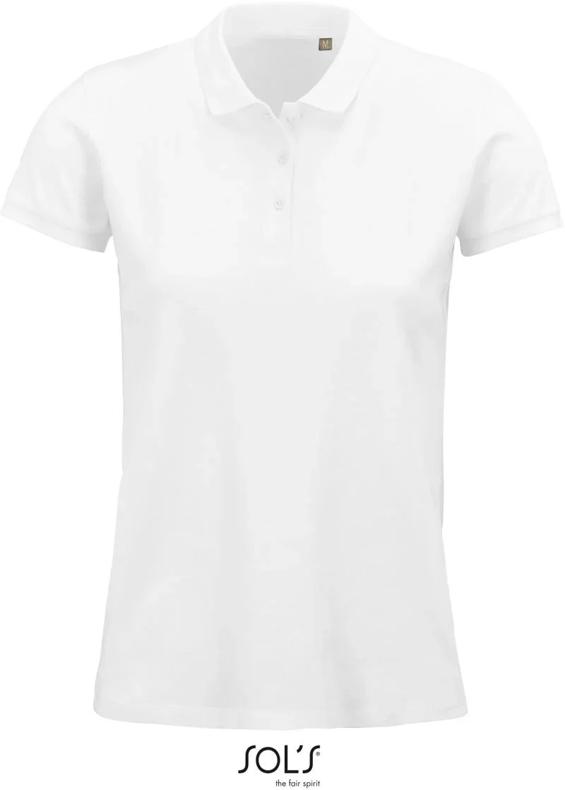 SOL's Collection Planet Women – Damen Bio Piqué Polo – White