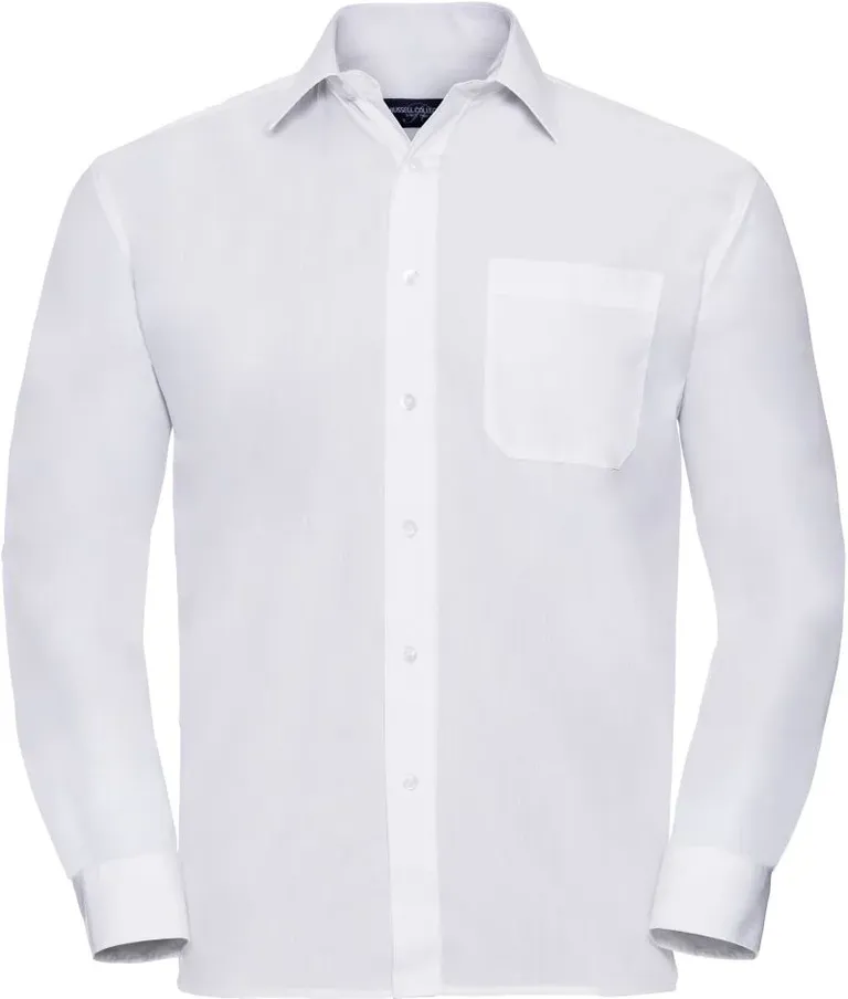 Russell Athletic 934M – Popeline Hemd langarm – White