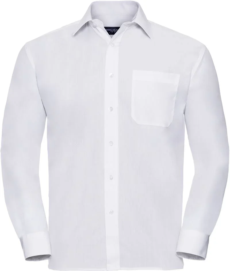 Russell Athletic 934M – Popeline Hemd langarm – White
