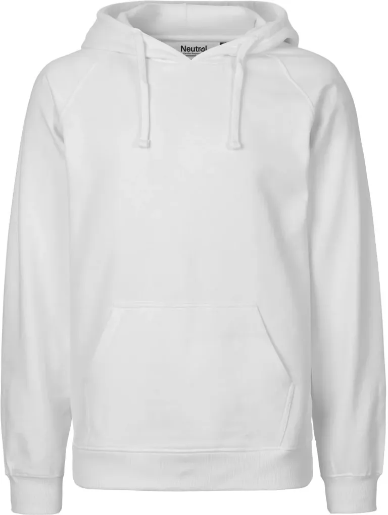 Neutral O 63101 – Herren Bio Kapuzen Sweater – White