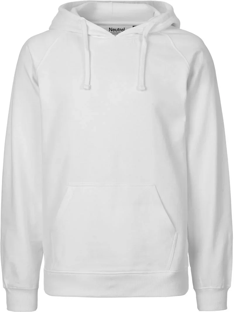Neutral O 63101 – Herren Bio Kapuzen Sweater – White