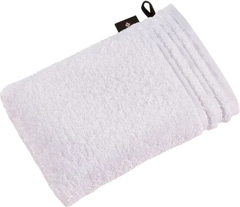 Vossen Calypso Feeling Washcloth – Waschhandschuh "Calypso Feeling" – White