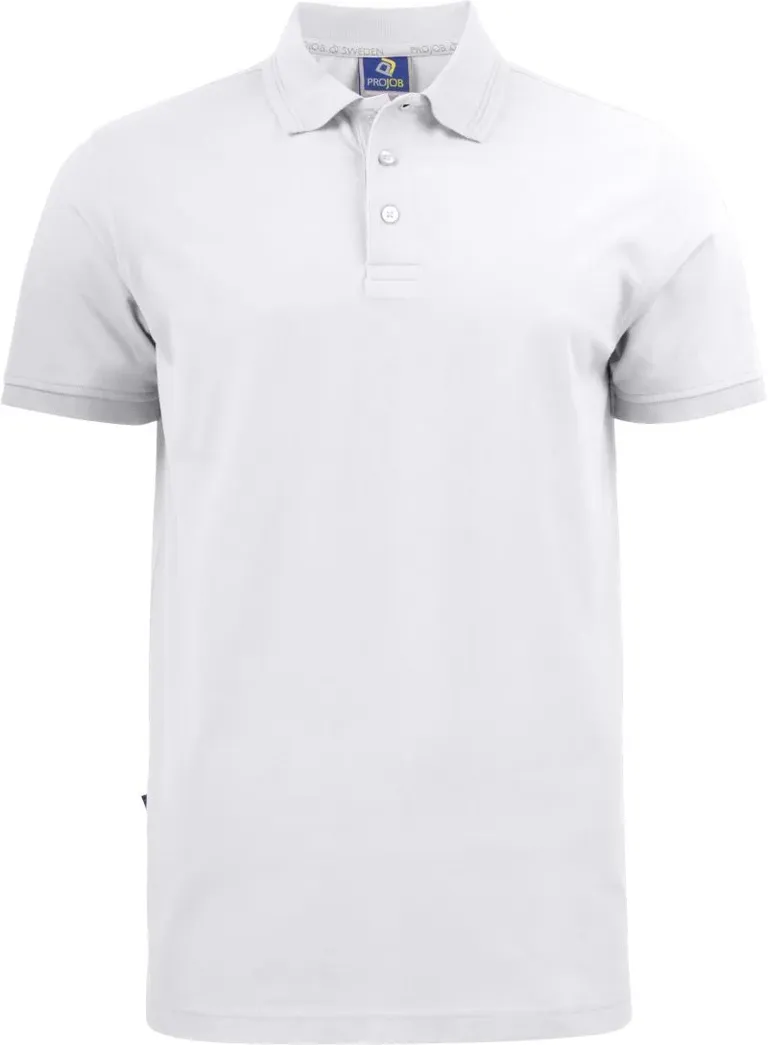 Projob 2021 Pique Polo – Schweres Herren Workwear Piqué Polo – White