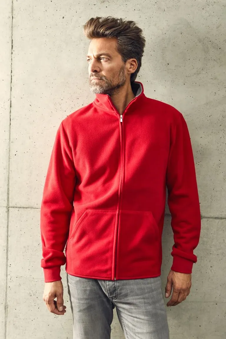 Promodoro 7971 – Herren Double Fleece Jacke – am Model