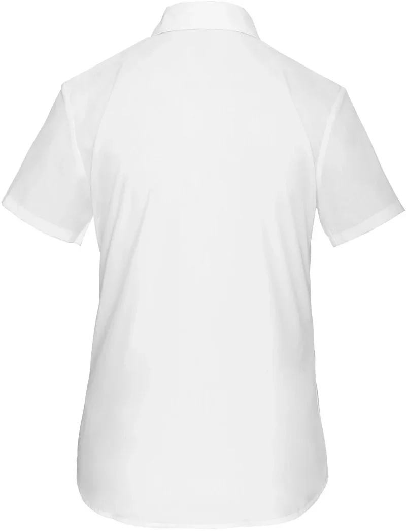 Kariban K 548 – Popeline Bluse "Judith" kurzarm – White, Rückseite
