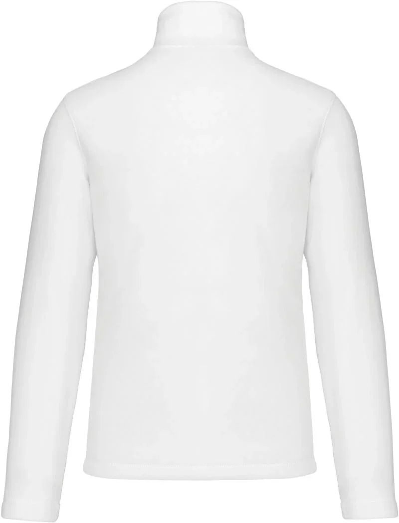 Kariban K 912 – Microfleece Pullover mit 1/4 Zip "Enzo" – White, Rückseite