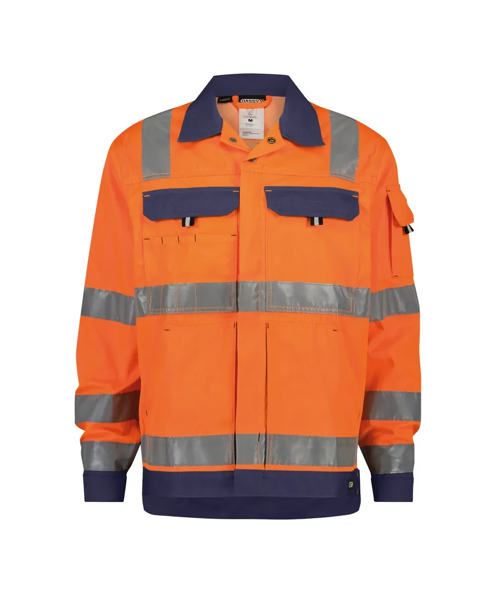 DASSY® Dusseldorf (Qualität PESCO70) – NEONORANGE/DUNKELBLAU