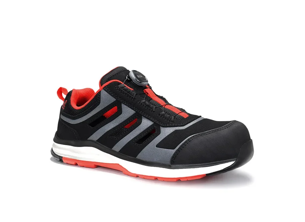 ELTEN jo_RAPID BOA® black-red Easy ESD S1PS – Schwarz/Rot