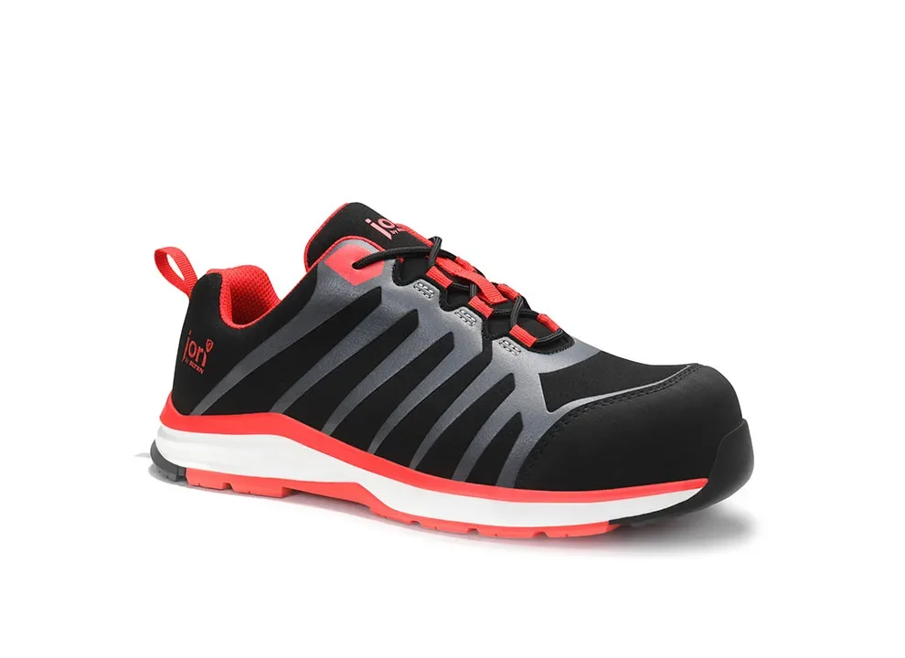 ELTEN jo_RAPID black-red Low ESD S3S – Schwarz/Rot