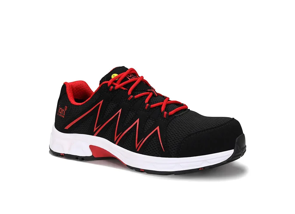 ELTEN jo_SPEEDY black-red Low ESD S1PS – Schwarz/Rot