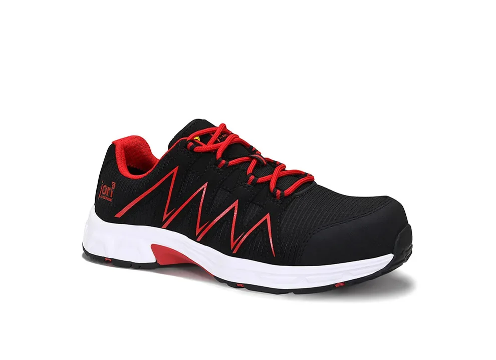 ELTEN jo_SPEEDY black-red Low ESD S3S – Schwarz/Rot