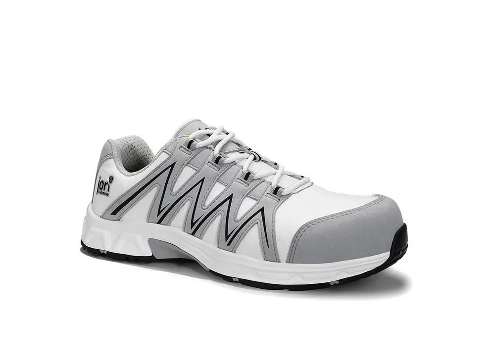 ELTEN jo_SPEEDY white Low ESD S3S – Weiß/Grau