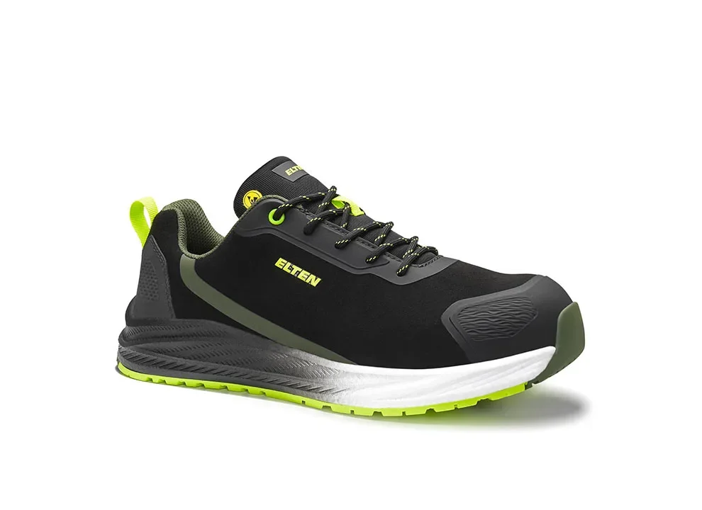 ELTEN LEEVI XXNF black-lime Low ESD S3S – Schwarz/Grün