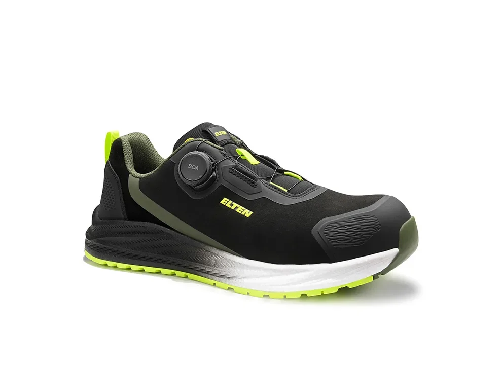 ELTEN LEEVI XXNF BOA® black-lime Low ESD S3S – Schwarz/Gelb