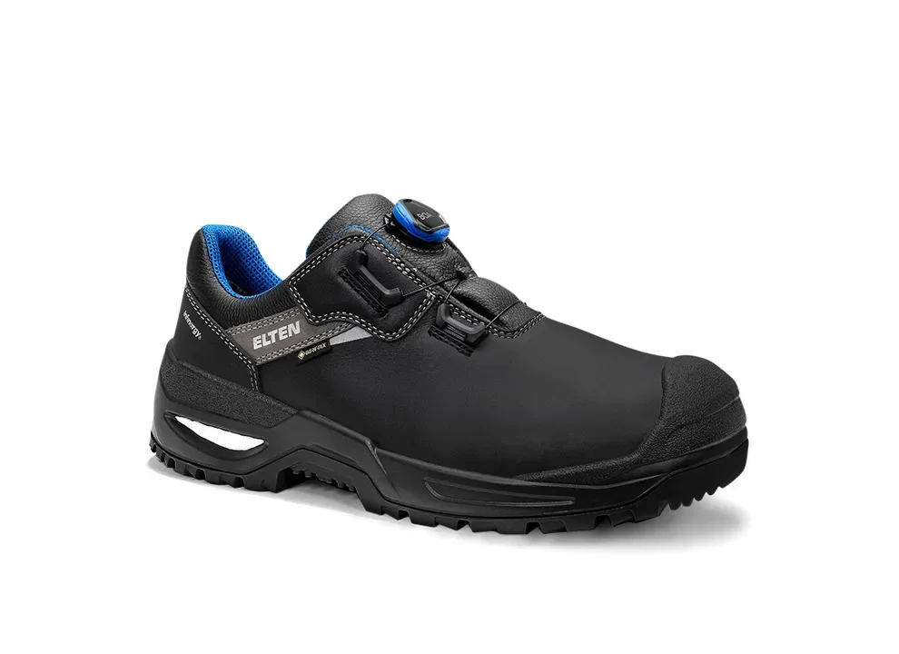 ELTEN STEFANO XXSG BOA® GTX® black-blue Low ESD S3S WR – Schwarz/Blau