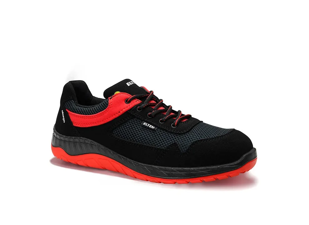 ELTEN LONNY W red Low ESD S1PS – Schwarz/Rot