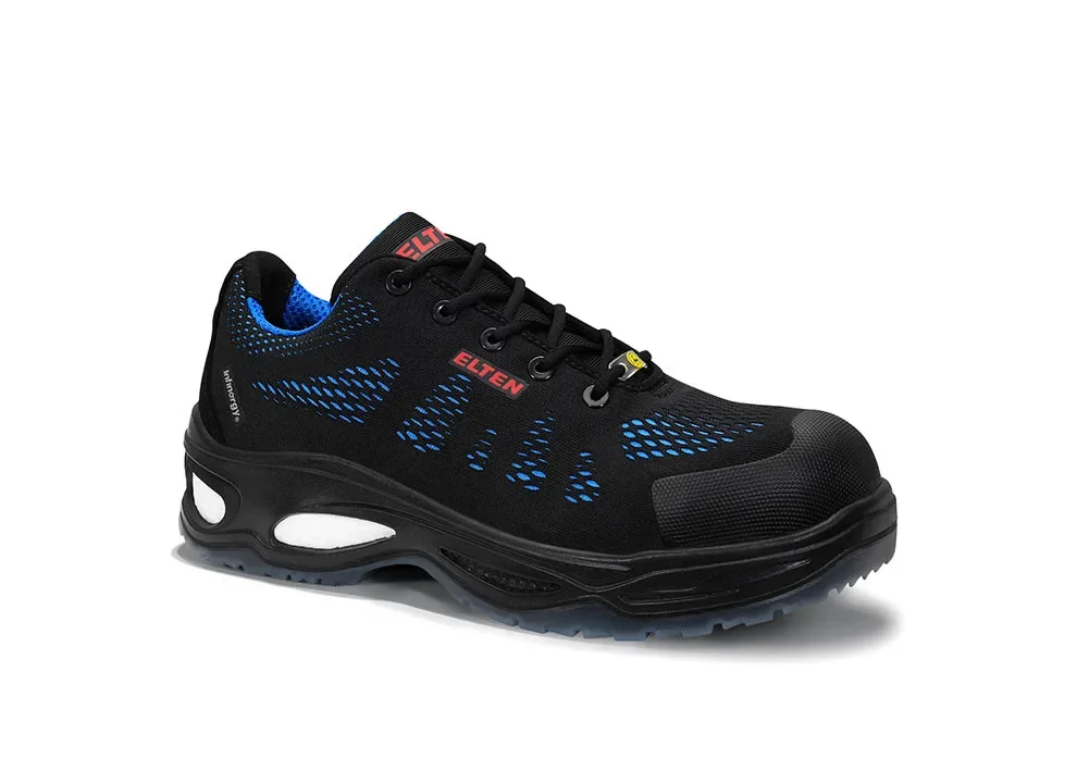ELTEN LOGAN blue Low ESD S1 – Schwarz/Blau