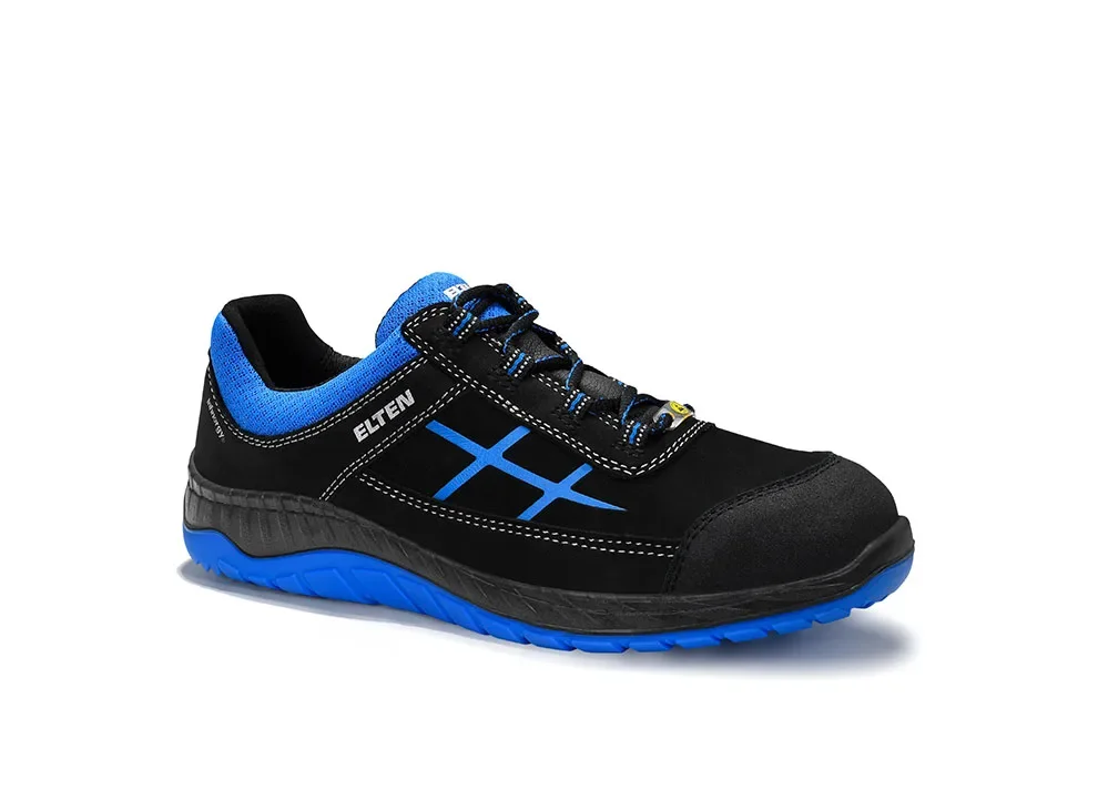 ELTEN MALVIN blue Low ESD S3S – Schwarz/Blau