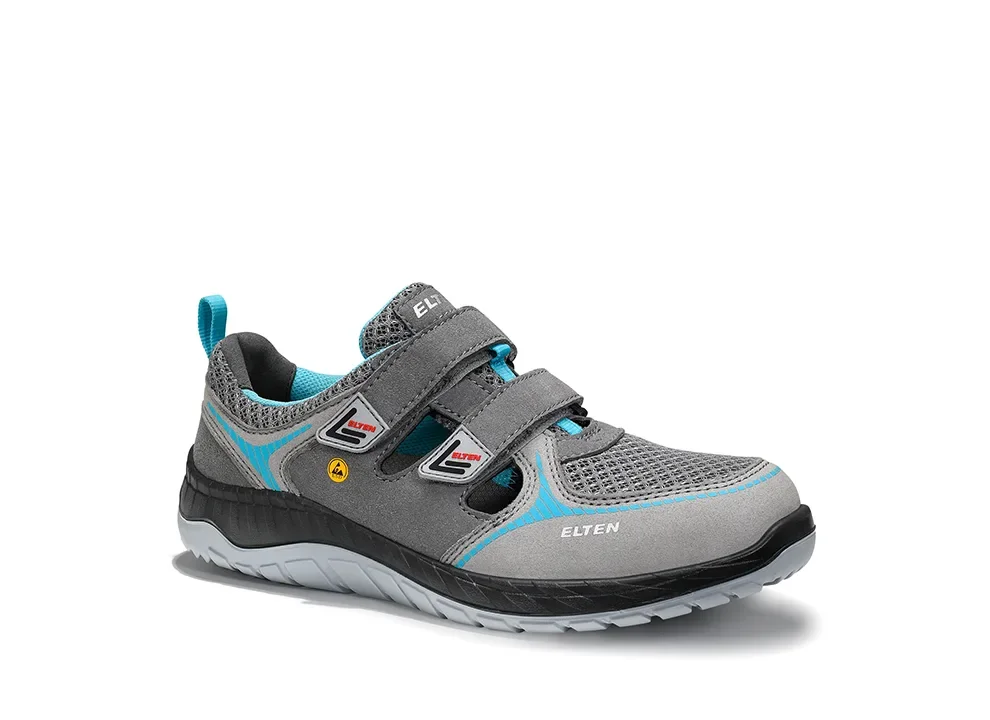 ELTEN MELLI grey Easy ESD S1P – Grau/Türkis