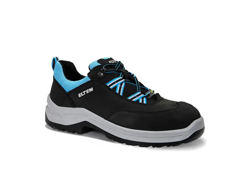 ELTEN LOTTE aqua Low ESD S2 – Schwarz/Türkis