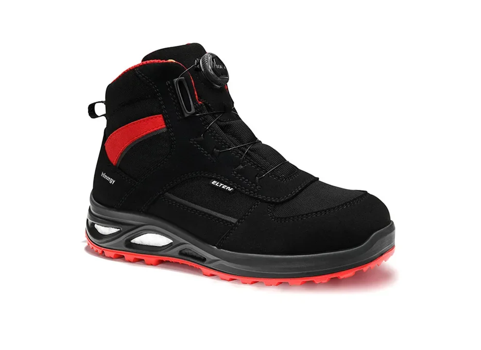 ELTEN HANNAH XXTL BOA® black-red Mid ESD S3S – Schwarz/Rot