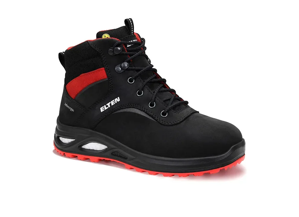 ELTEN HENNY XXTL black Mid ESD S3S – Schwarz/Rot