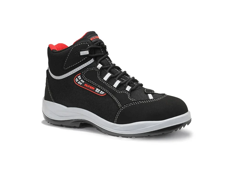 ELTEN MAJA Mid ESD S3S – Schwarz/Rot