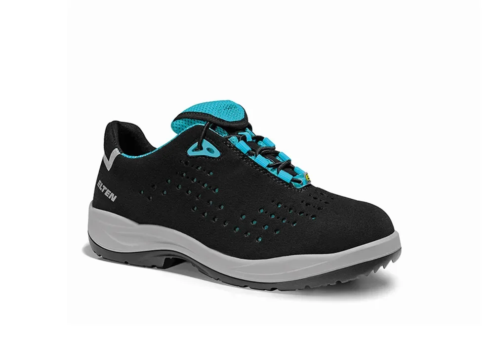 ELTEN IMPULSE Lady aqua Low ESD S1PS – Schwarz/Türkis