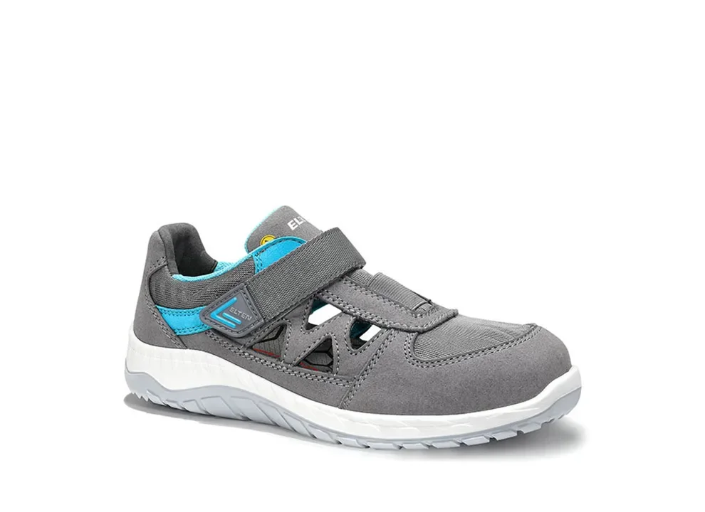 ELTEN MADDIE grey Easy ESD S1PS – Grau/Türkis