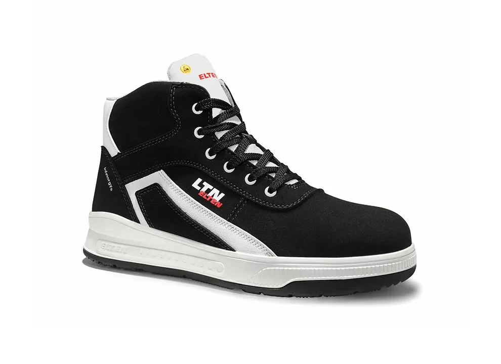 ELTEN BATES XXST black Mid ESD S3S – Schwarz/Weiß