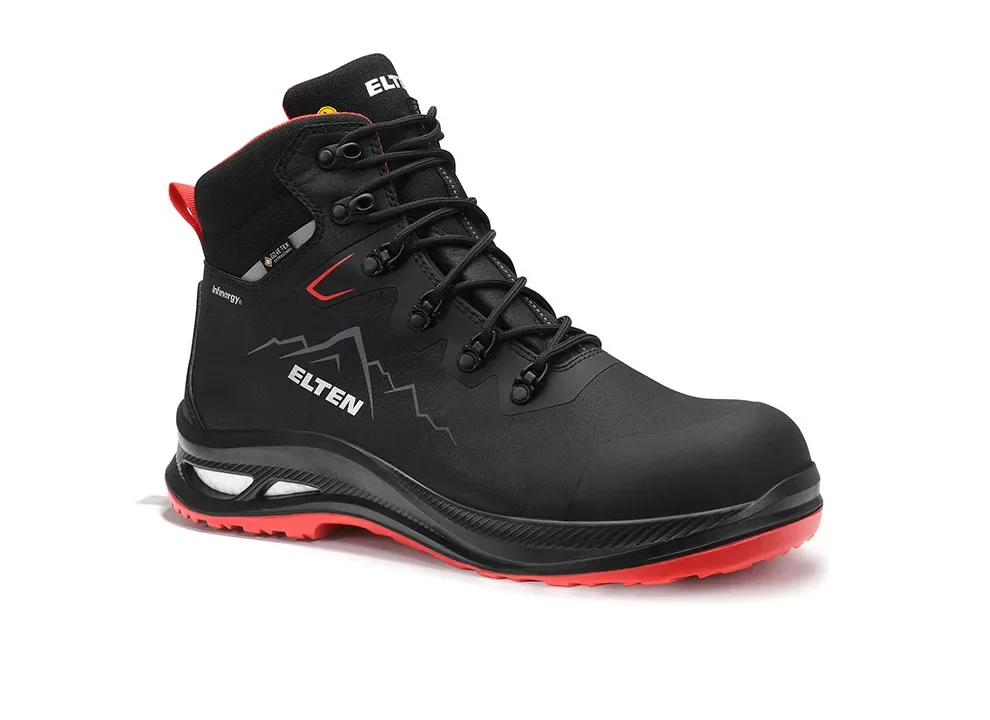 ELTEN NOLAN XXG GTX® black-red Mid ESD S3S WR – Schwarz/Rot