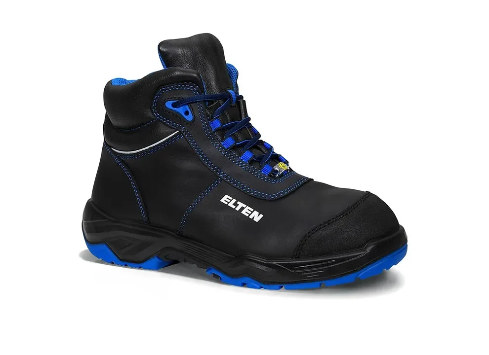 ELTEN REACTION blue Mid ESD S3S – Schwarz/Blau